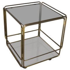 Italian Serving Trolley 1950s Brass