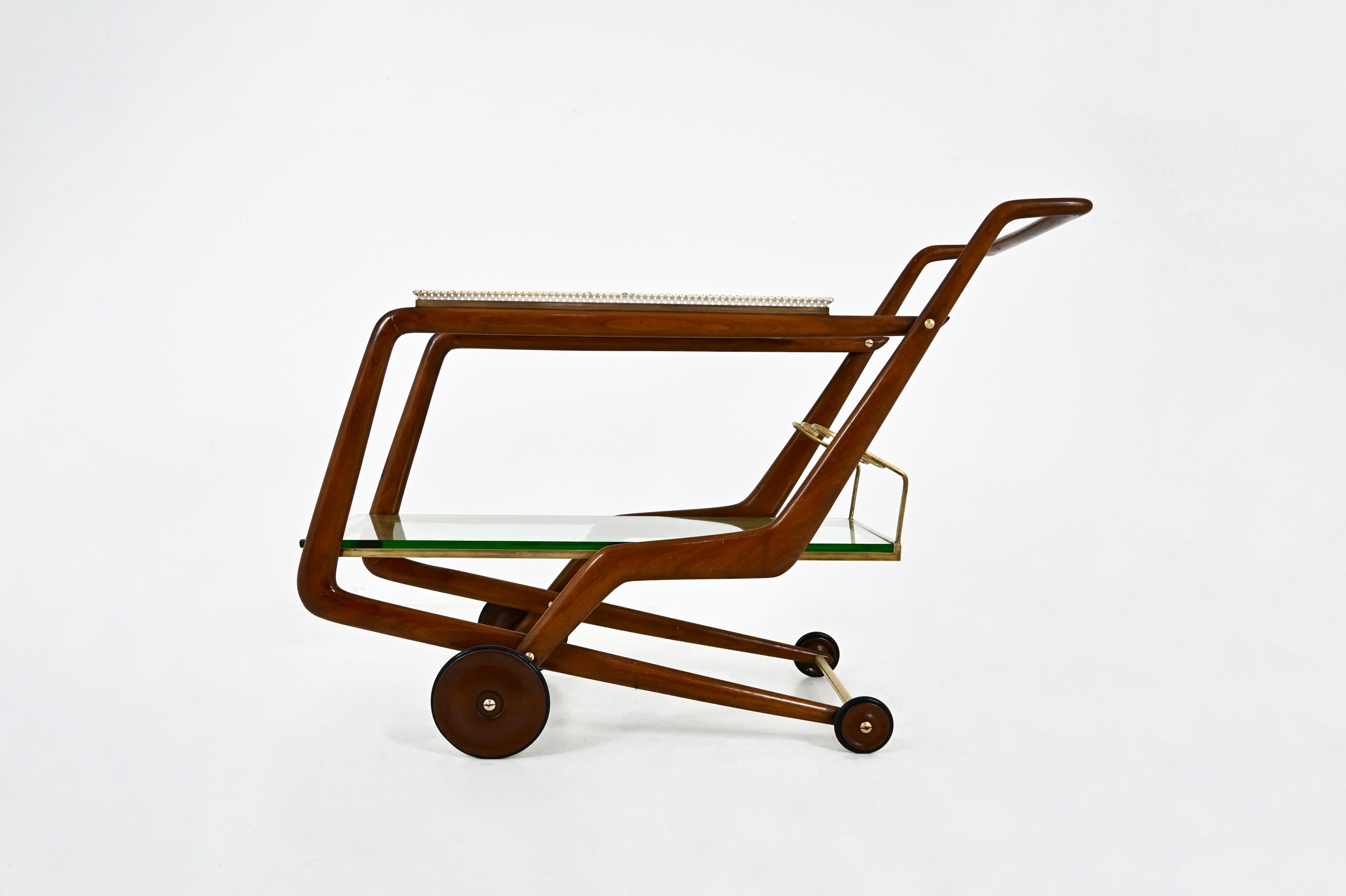 Verre Chariot de service italien, 1960 en vente