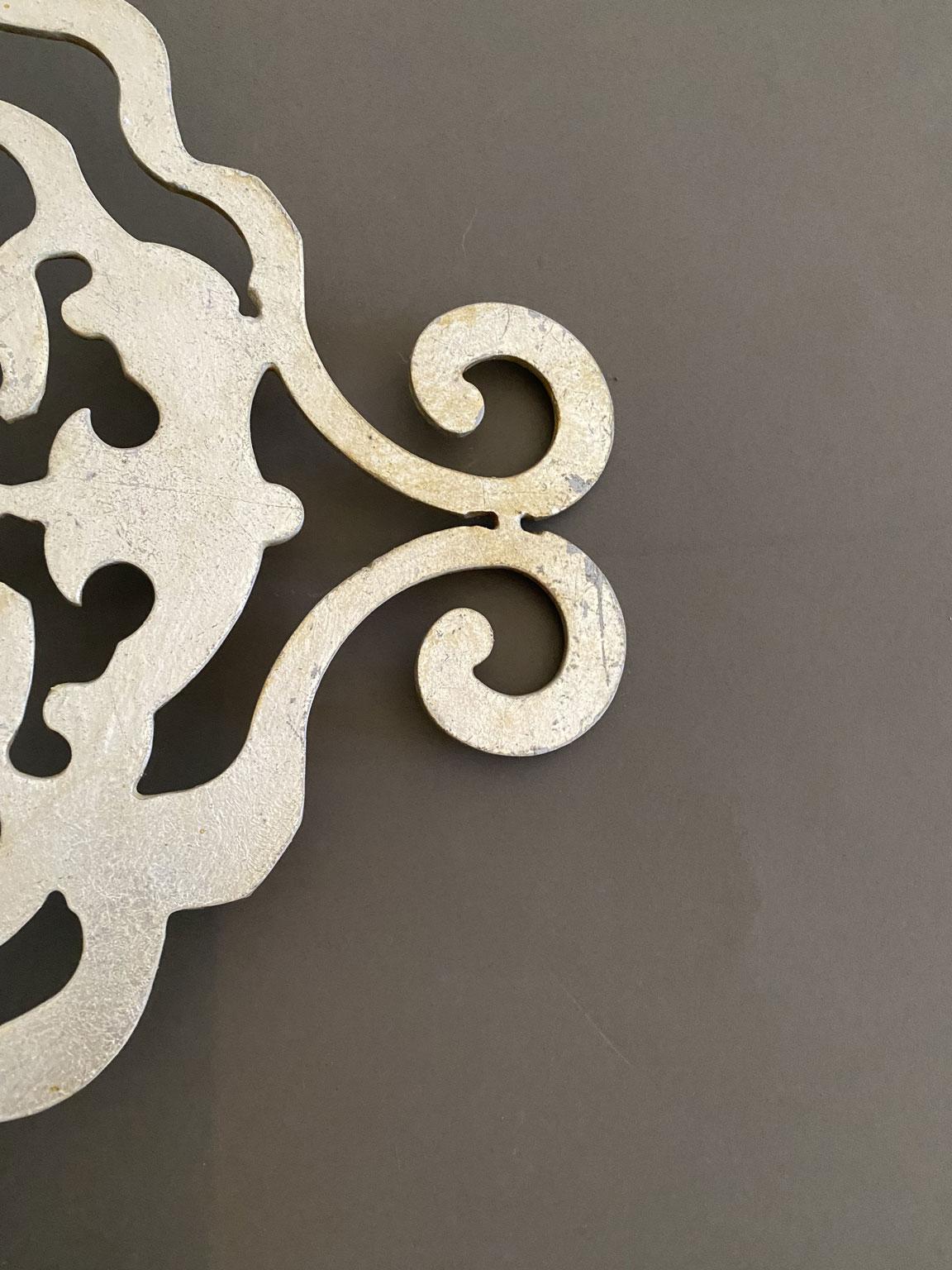 Italienisches Set mit 2 Griffen aus brüniertem Silber im Barockstil im Angebot 8
