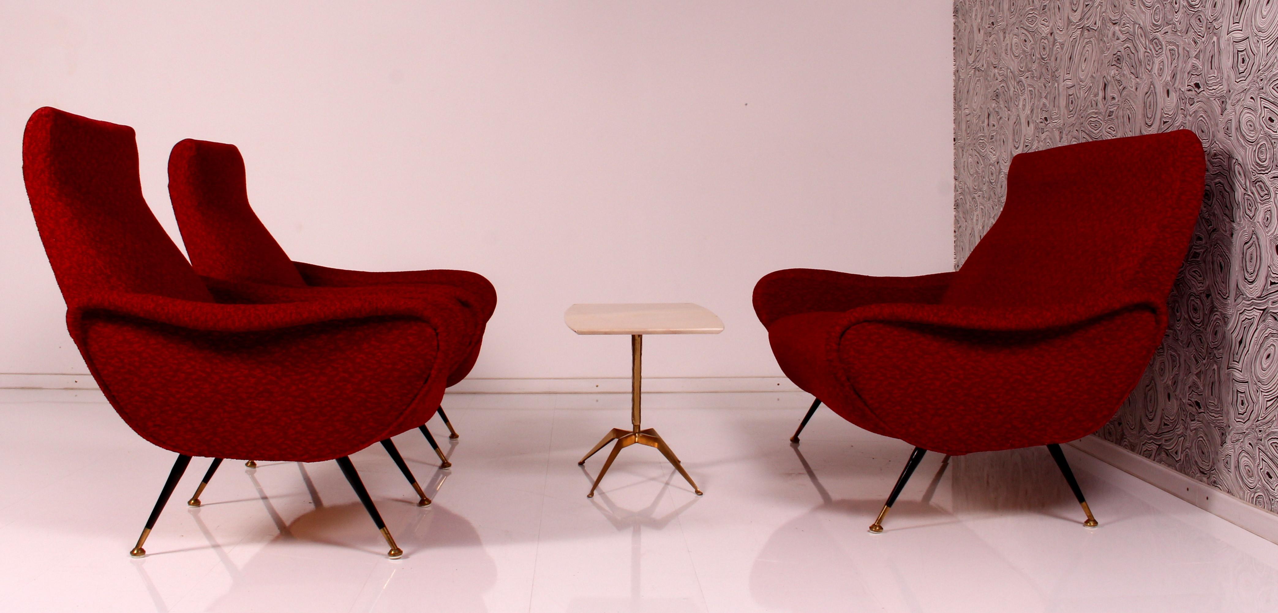 Italian SET of 2 lady chairs & Sofa & coffee table Duilio Barnabé all original For Sale 10