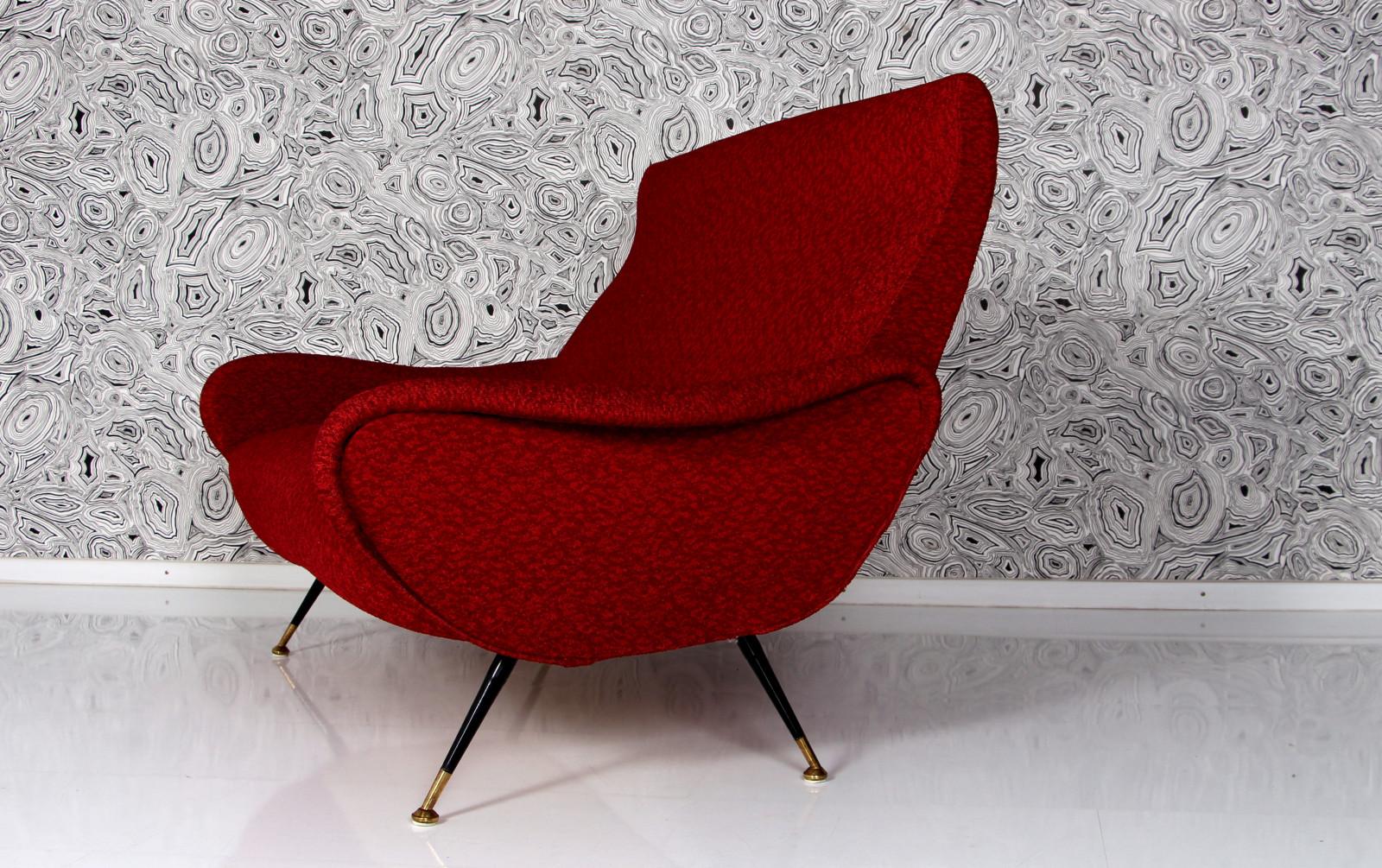 Italian SET of 2 lady chairs & Sofa & coffee table Duilio Barnabé all original For Sale 12