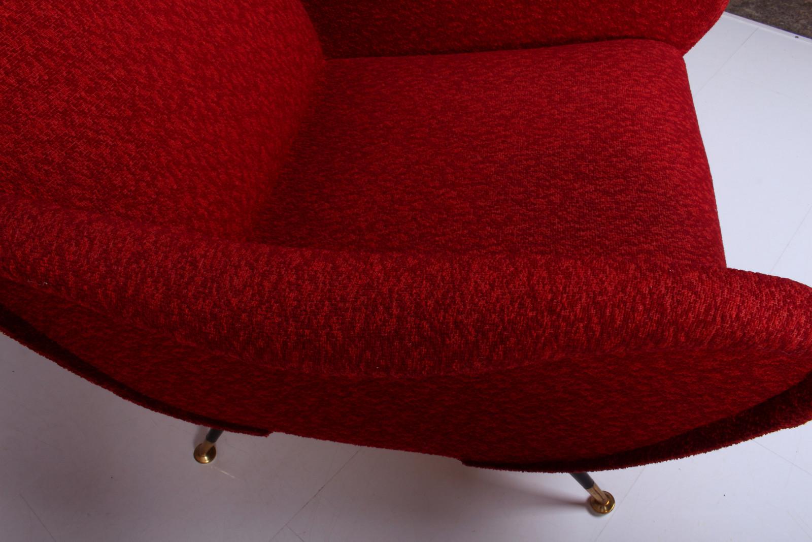Italian SET of 2 lady chairs & Sofa & coffee table Duilio Barnabé all original For Sale 13