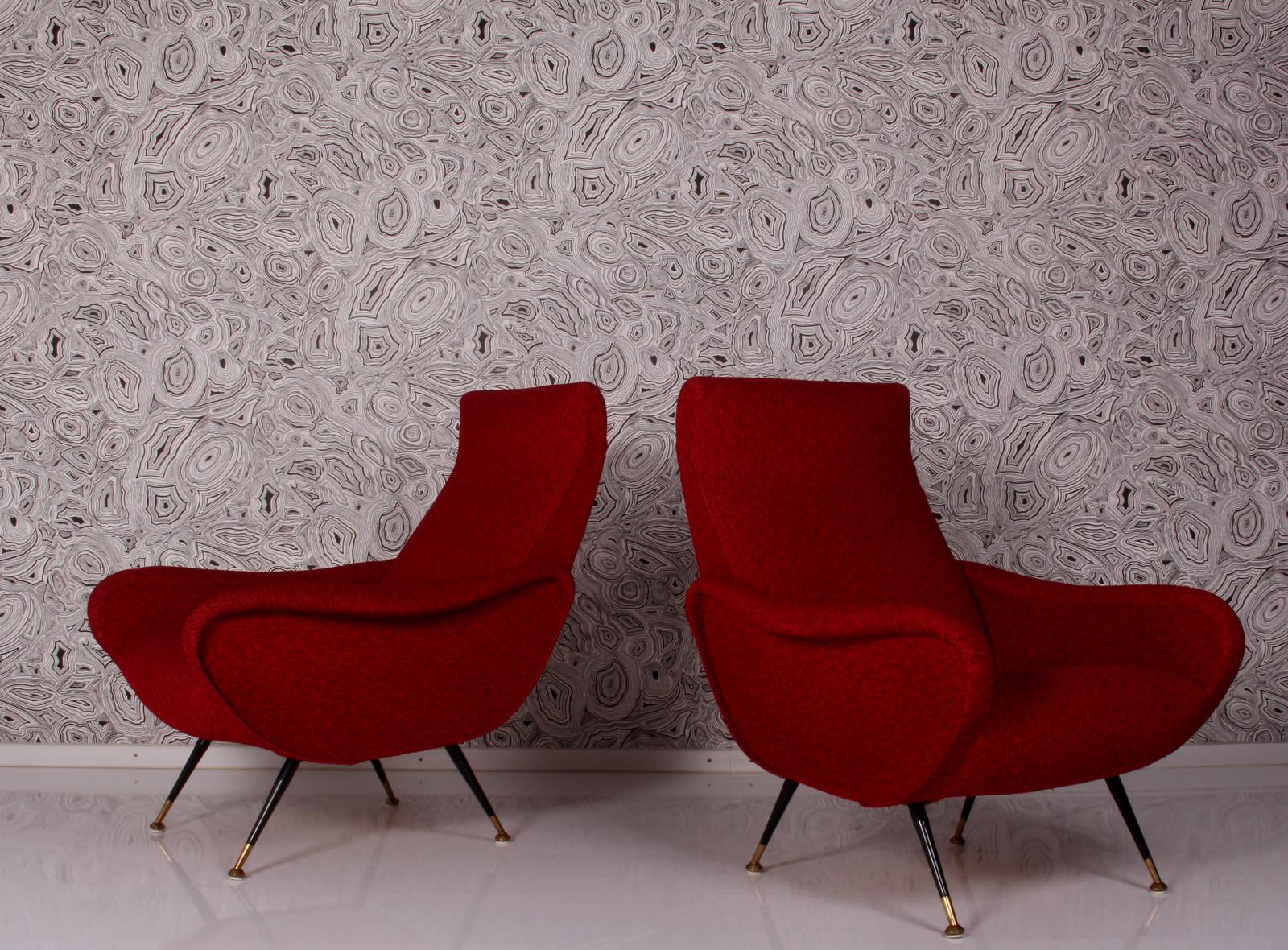 Italian SET of 2 lady chairs & Sofa & coffee table Duilio Barnabé all original For Sale 3