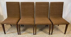 Italian Set of 6 Art Deco Style Dining Chairs, Upholstered Dining Chairs