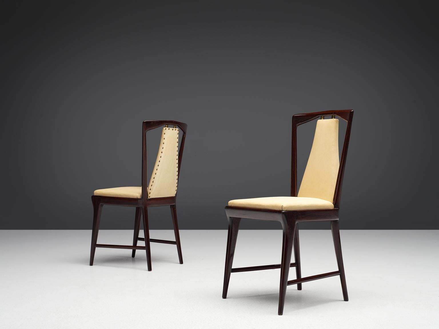 Mid-Century Modern Italian Set of Dining Chairs, 1950s