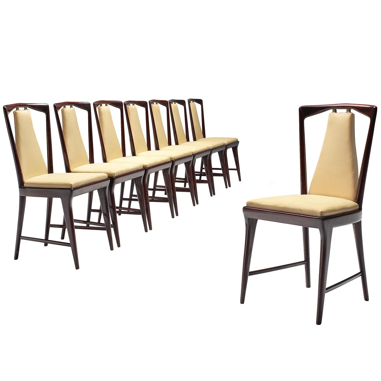 Italian Set of Dining Chairs, 1950s