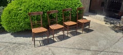 Italian Set of Four Leggera  Chairs  Attribuited to Gio Ponti