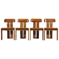 Italian Set of Four Dining Chairs by Sapporo for Girgi Mobil, 1970s