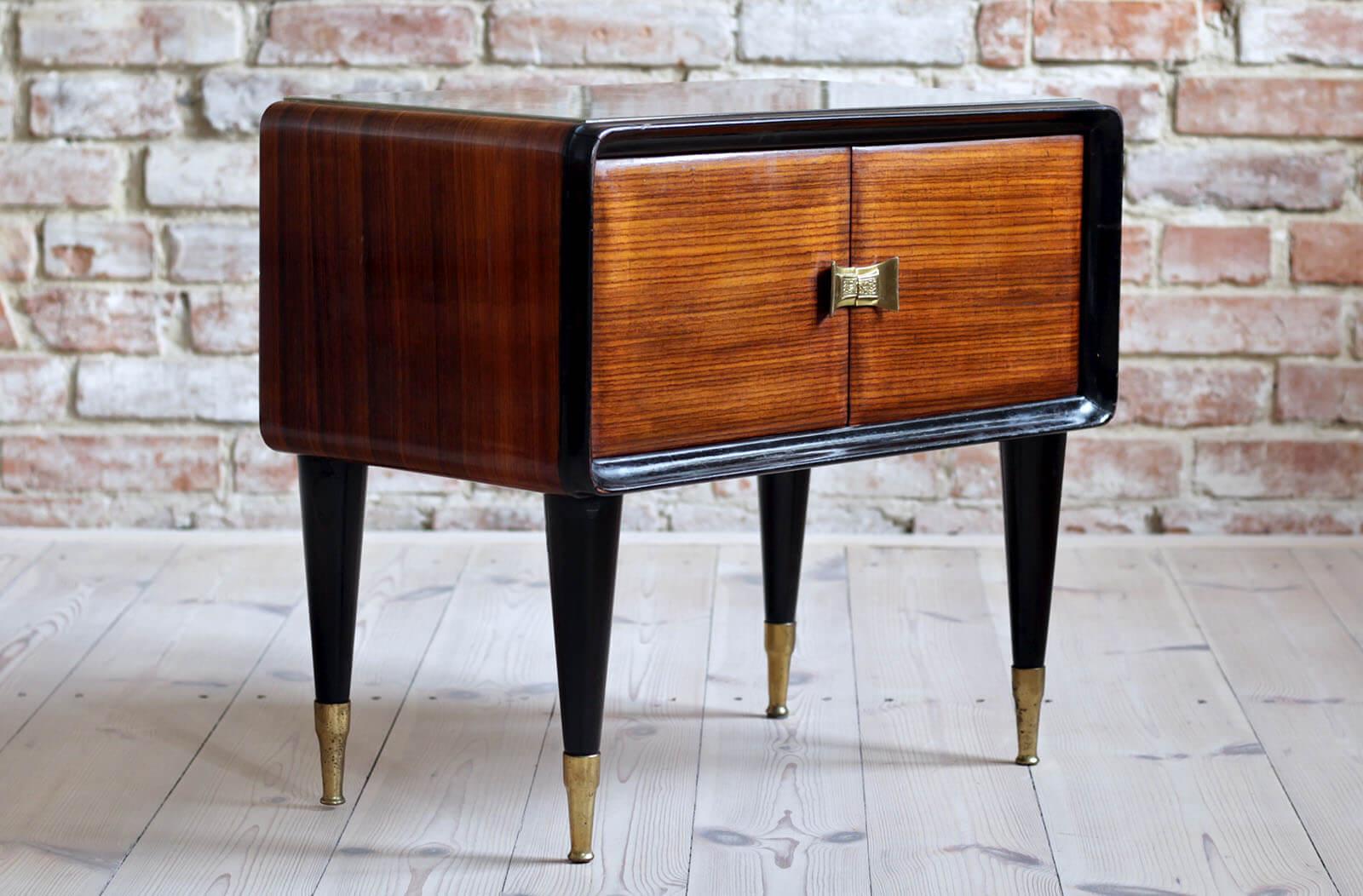 Italian Set of Furniture, Sideboard and Nightstands, Vittorio Dassi Style, 1950s 3