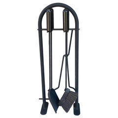 Set italiano di strumenti per caminetti moderni