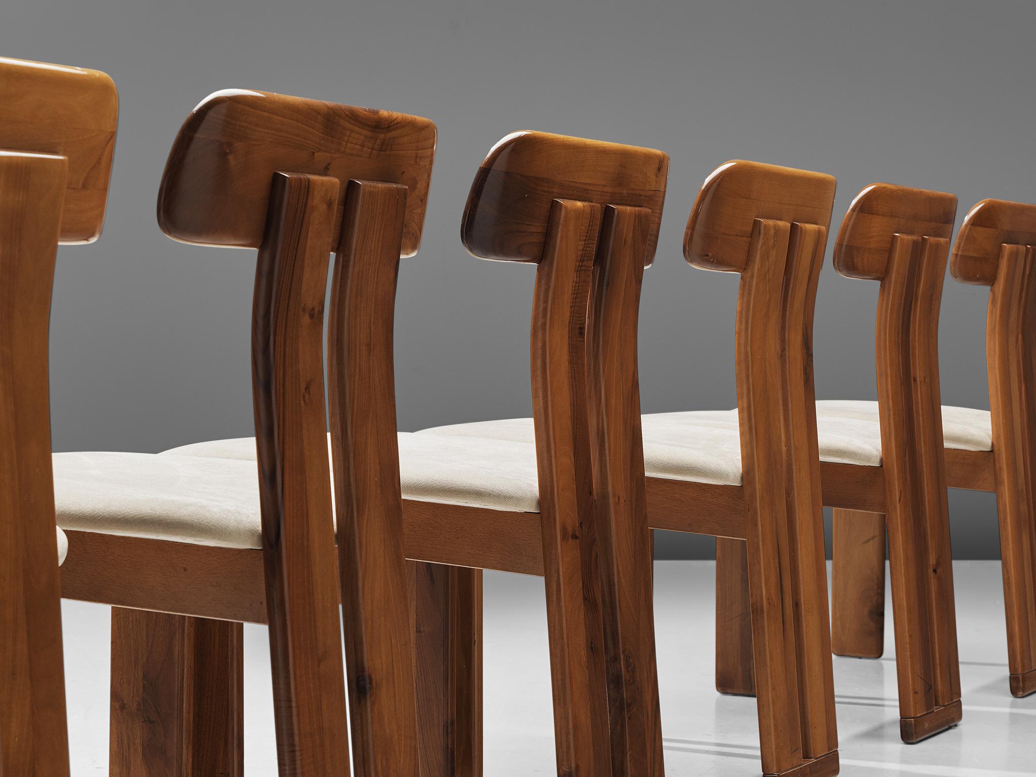 Late 20th Century Italian Set of Six Dining Chairs by Sapporo, 1970s