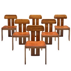 Italian Set of Six Dining Chairs by Sapporo, 1970s