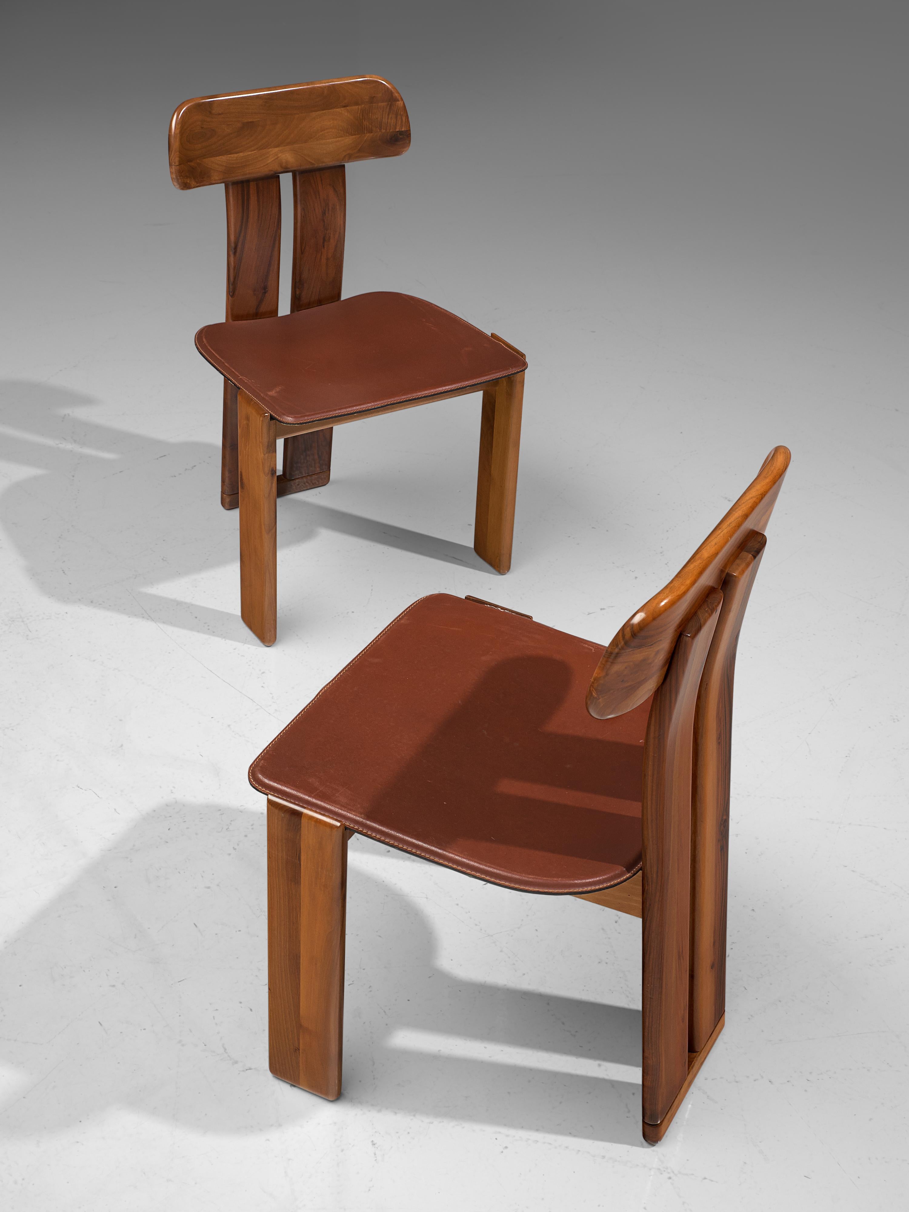 Italian Set of Ten Dining Chairs by Sapporo, 1970s 1