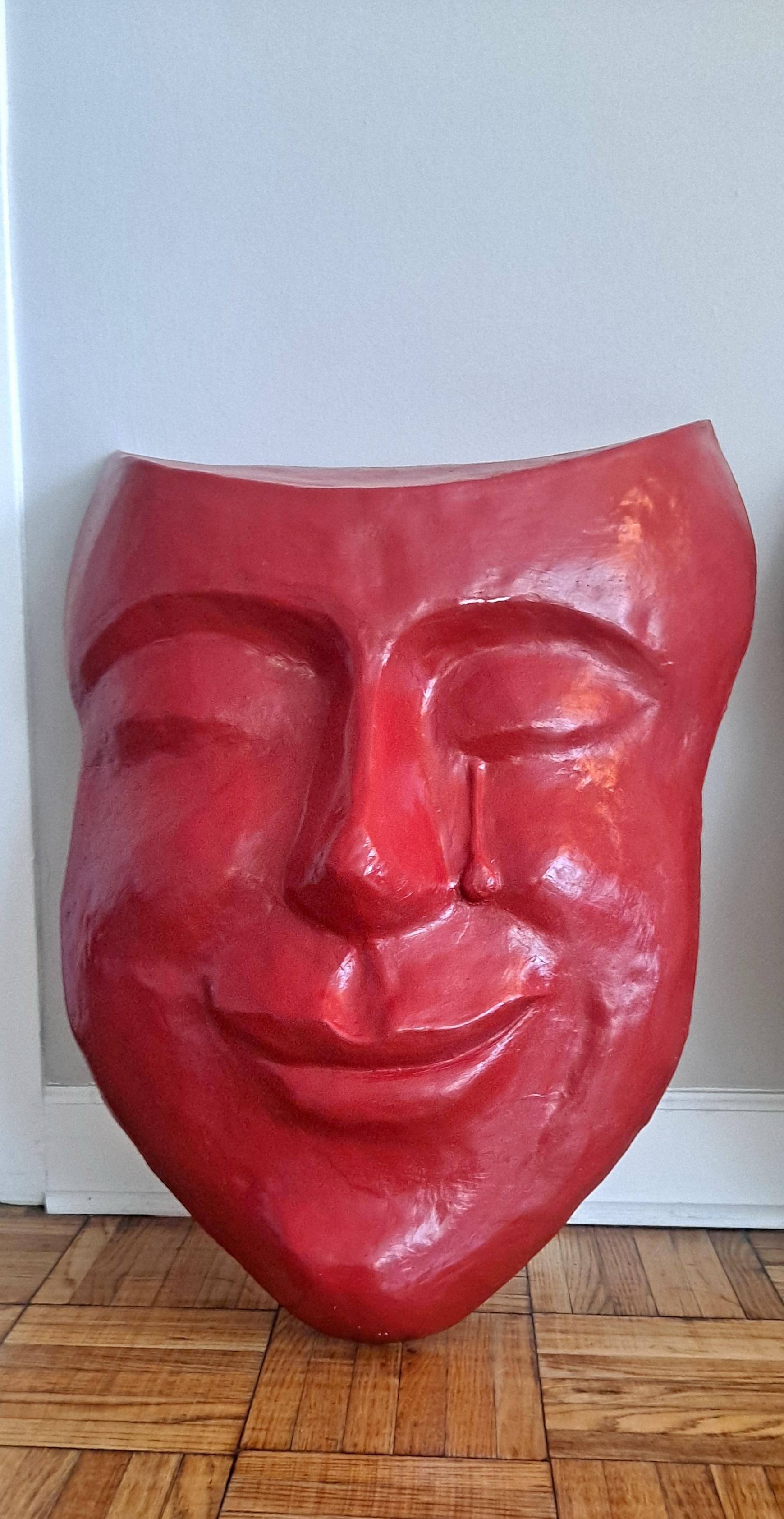 Hand-Crafted Italian Set of Three Contemporary Large Mask For Sale