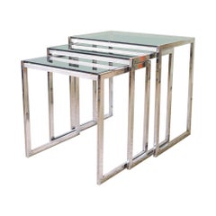 Italian Set of Three Nesting Tables, 1970s