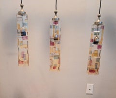 Italian Set of Tree Pendants  by Vetreria Murano