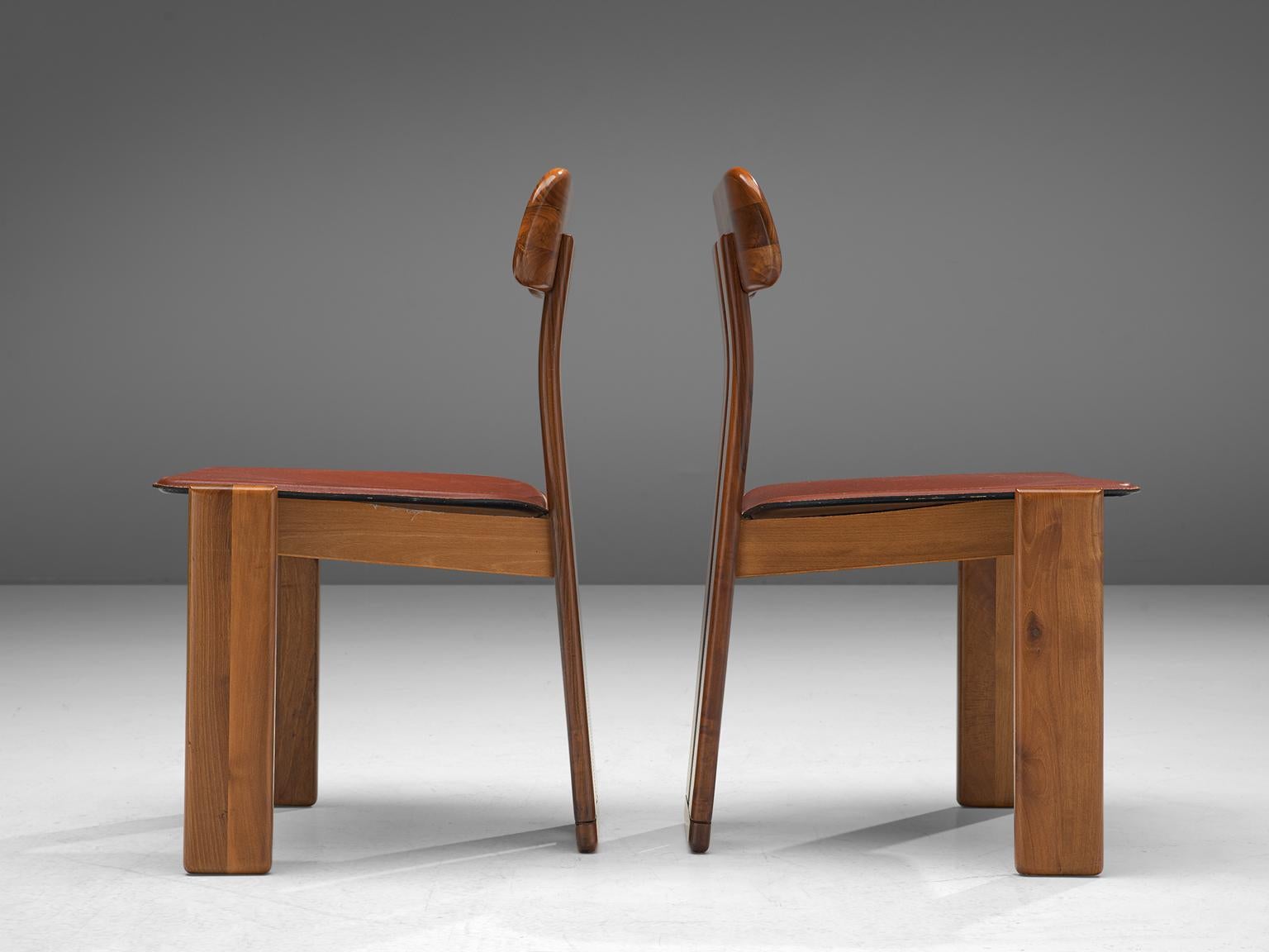 Mid-Century Modern Italian Set of Twelve Dining Chairs by Sapporo, 1970s