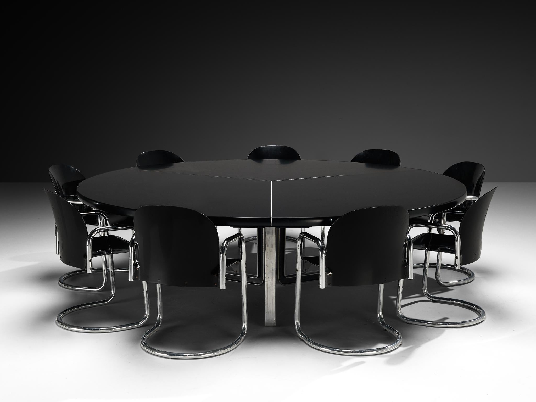 Italian Set with Dialogo Dessau Chairs and Centro Progetti Tecno Table In Good Condition For Sale In Waalwijk, NL