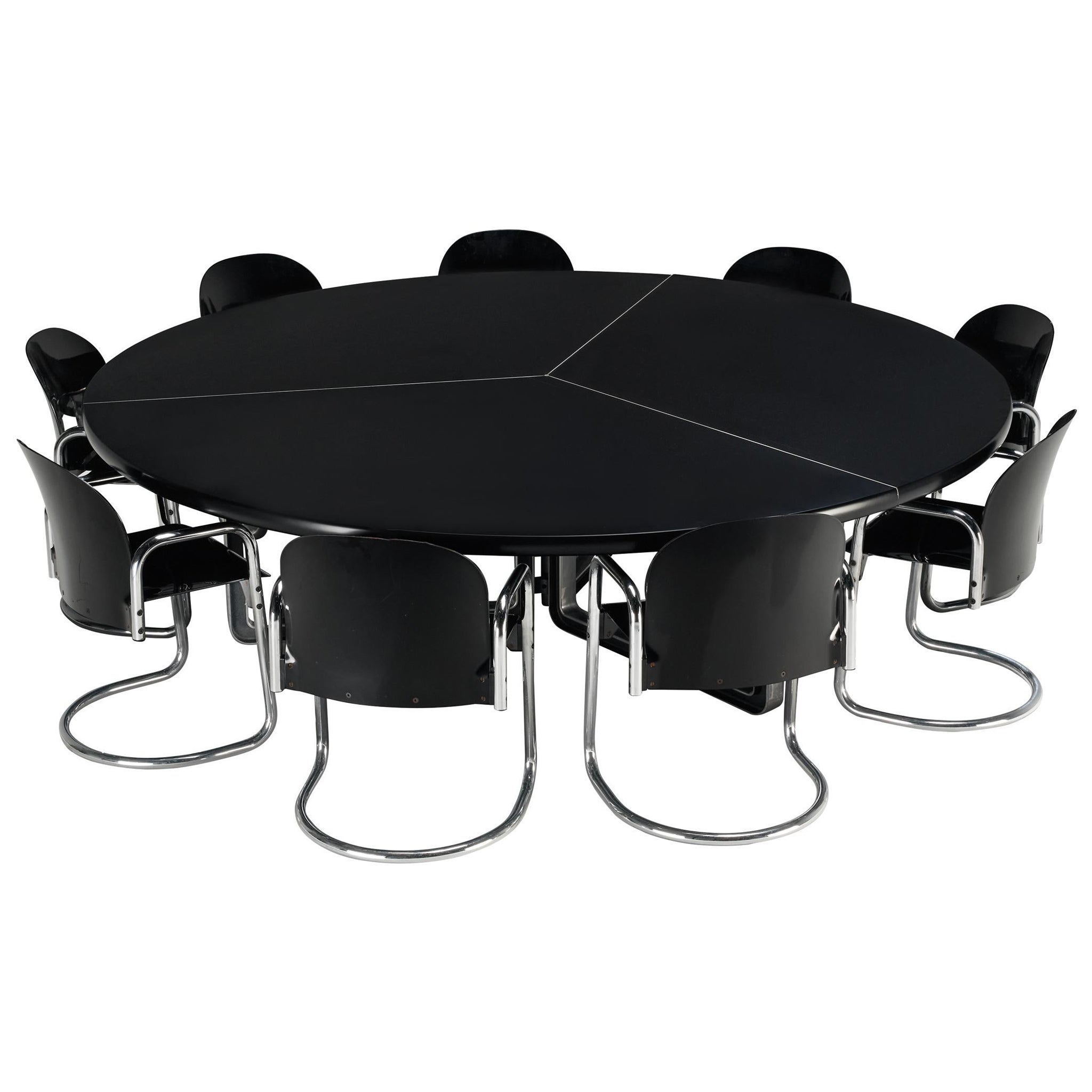 Italian Set with Dialogo Dessau Chairs and Centro Progetti Tecno Table