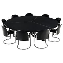 Italian Set with Dialogo Dessau Chairs and Centro Progetti Tecno Table