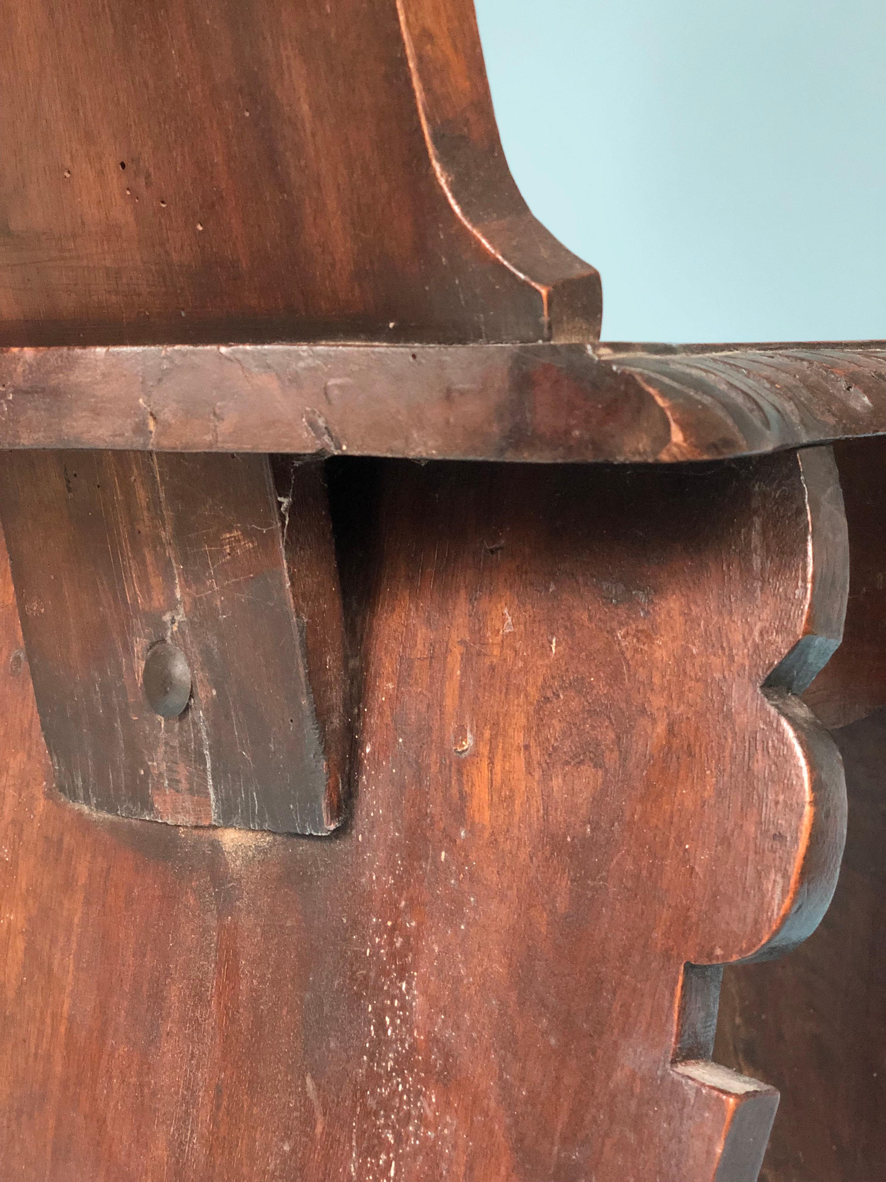 Italian Sgabello Chair Renaissance Style Late 19th Century 5