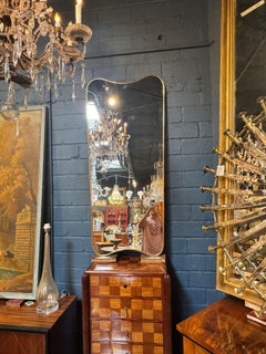 Italian Shaped Brass Mirror