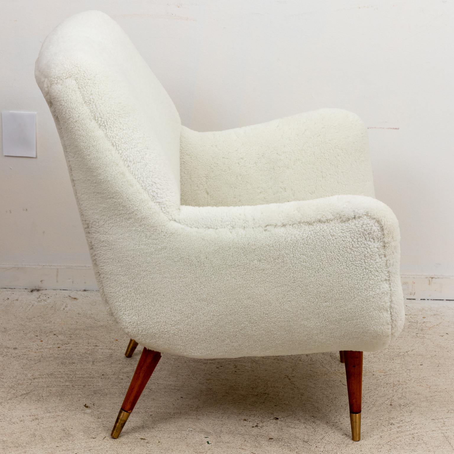 Italian Shearling Chairs In Good Condition In Stamford, CT