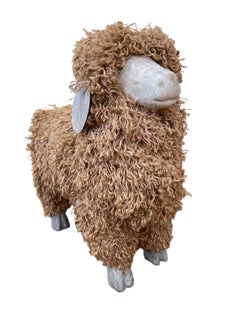 Italian Sheep Sculpture Statue Vintage, 1980s