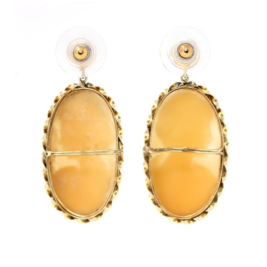 cameo earrings from italy