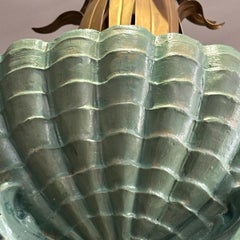 Italian Shell Motif Plaster Light Fixture