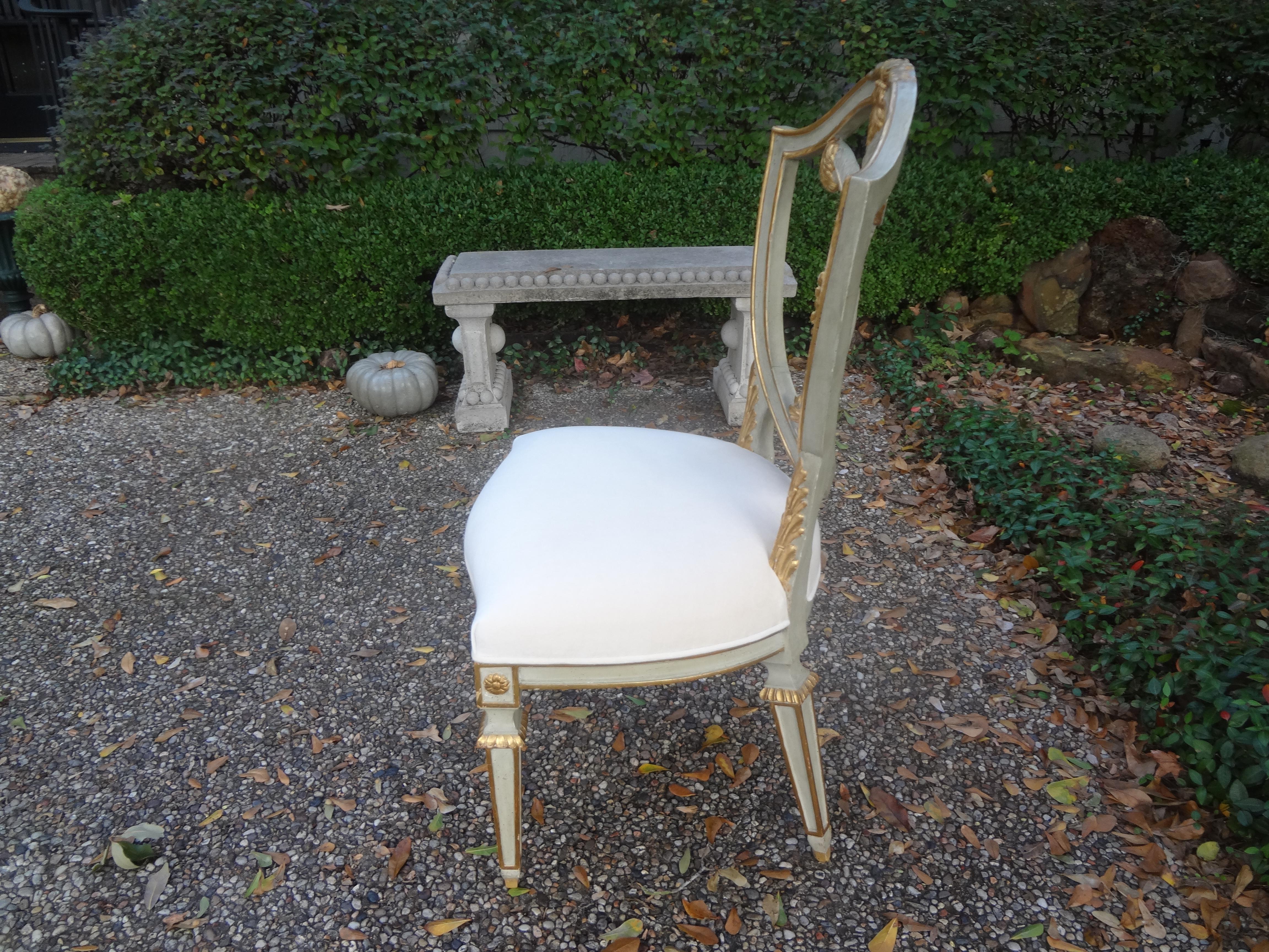 Italian Shield Back Plume Chair 3