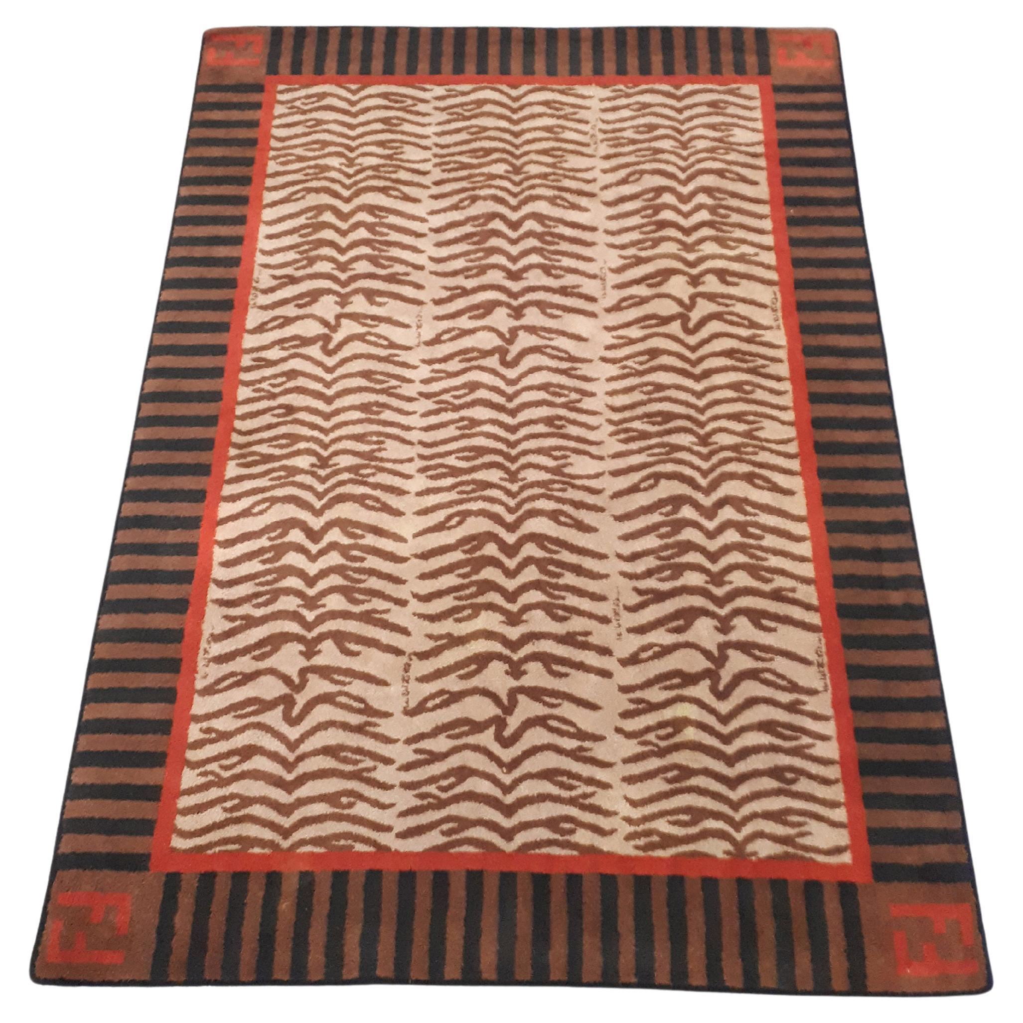 Italian Short Pile Fendi Carpet, 80s For Sale