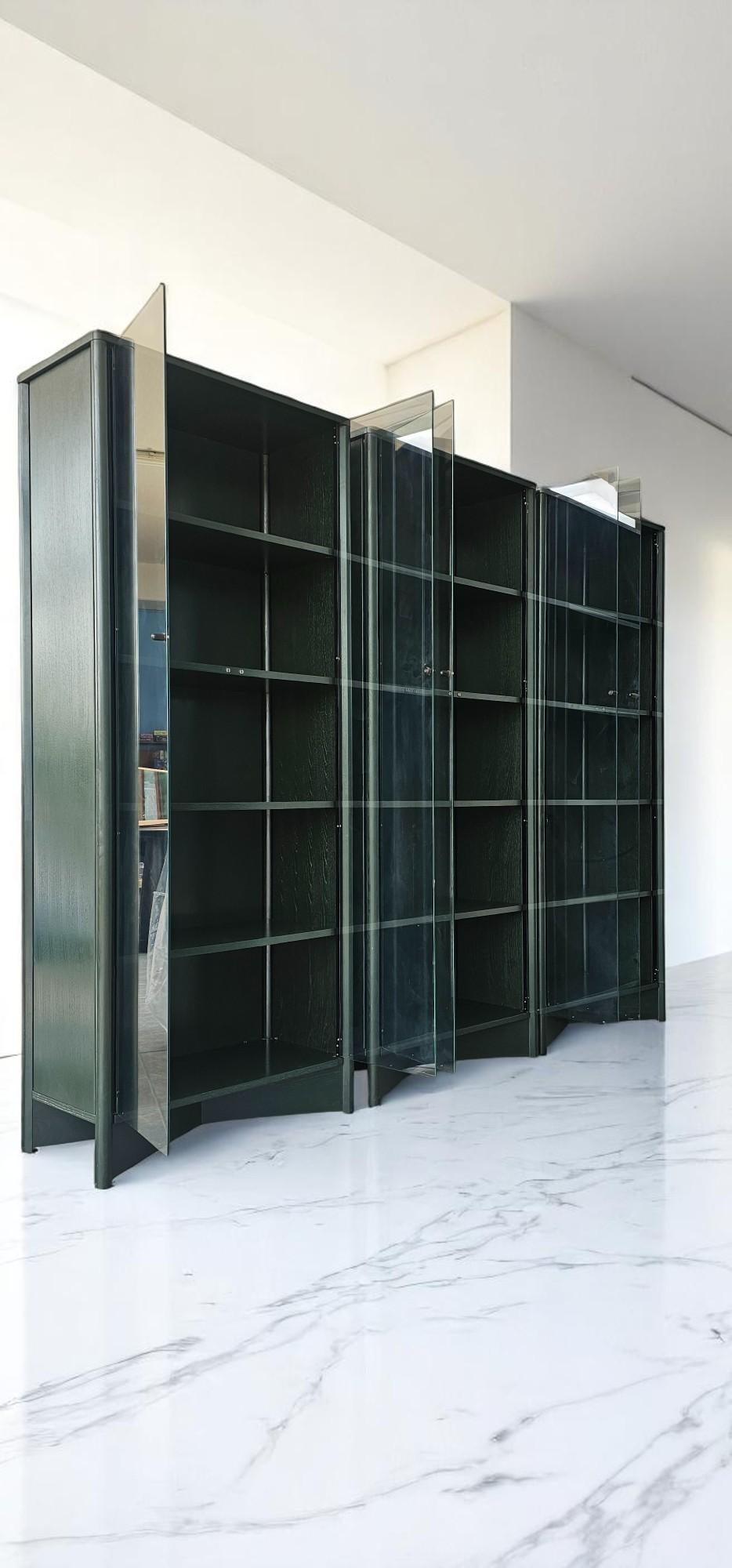 Lacquered Italian Showcase Sideboards designed by Piero de Martini for Cassina For Sale