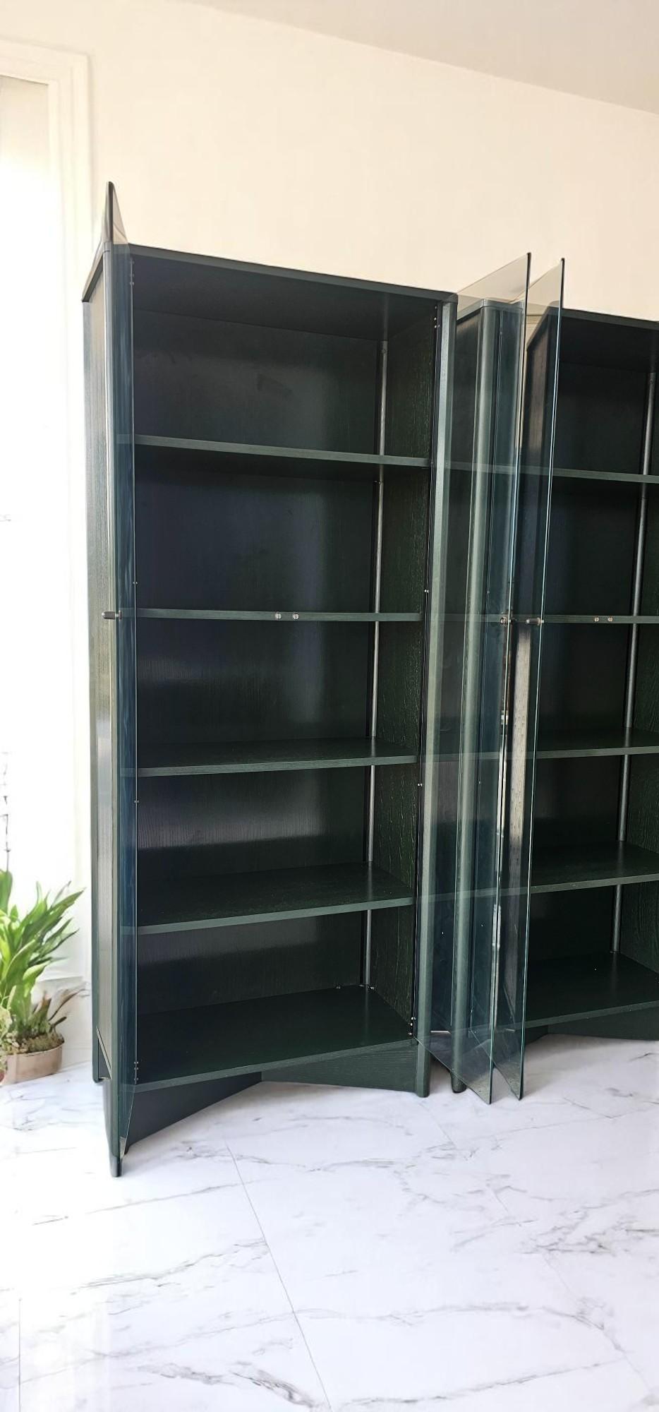 Late 20th Century Italian Showcase Sideboards designed by Piero de Martini for Cassina For Sale