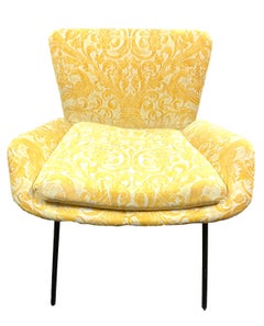 Italian Side Chair with Fortuny Upholstery
