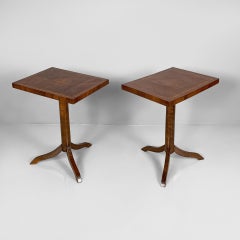 Italian side or coffe tables in wood with inlay work, second part of 1700s