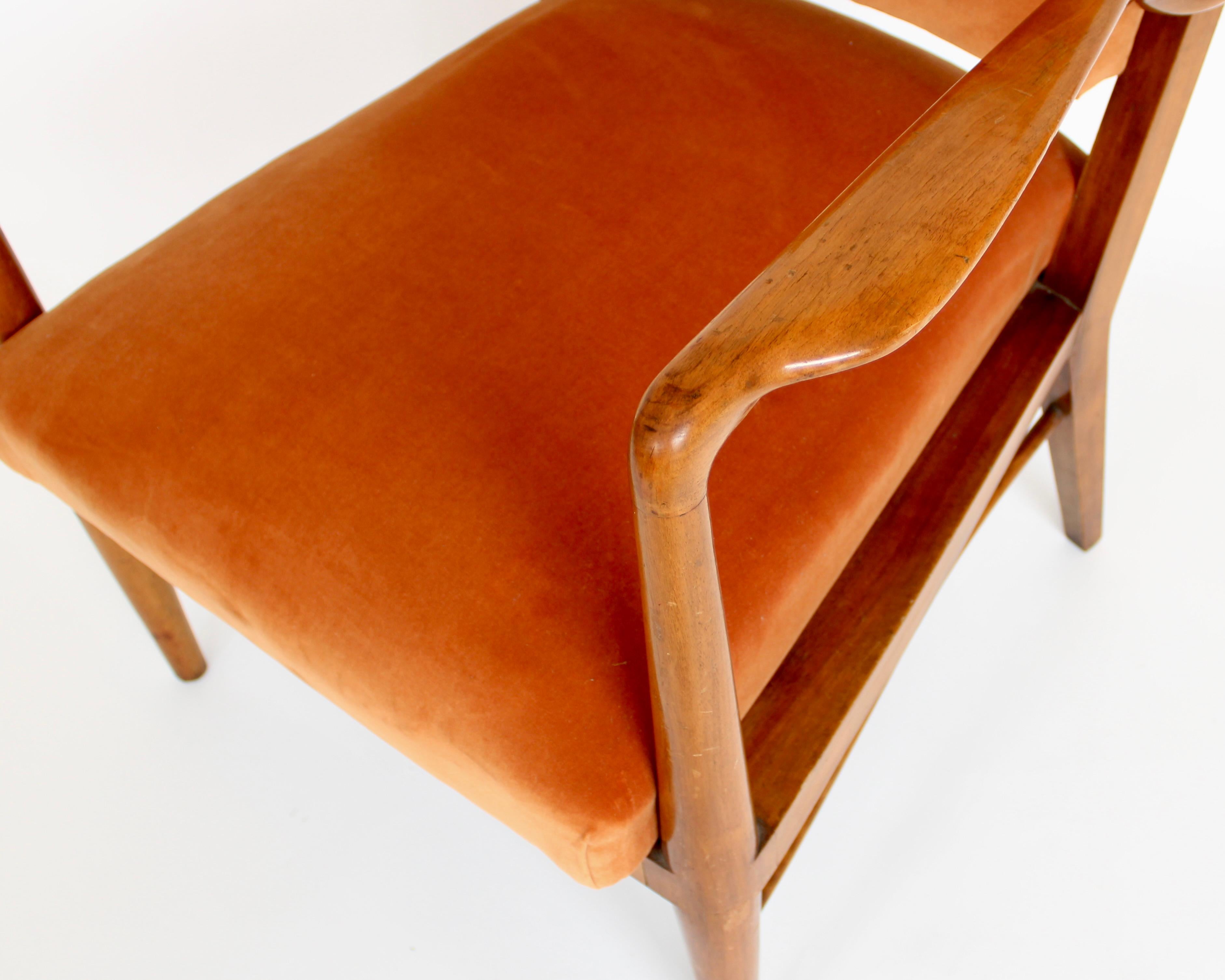Chaise d'appoint ou de bureau italienne en merisier Circa 1940-1950 en vente 5