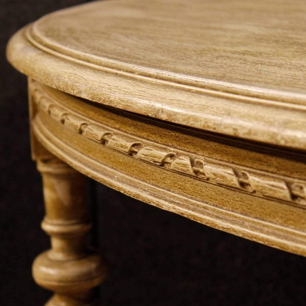 Italian Side Table in Lacquered Wood in Louis XVI Style from 20th Century 6