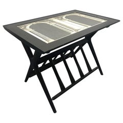 Italian Side Table / Magazine Holder