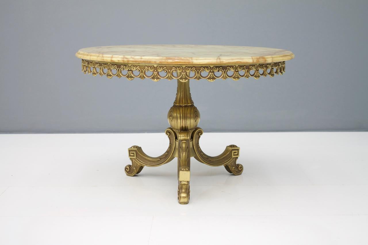 Marble and brass side table by Orsenigo Furniture, Italy, 1960s.
Good original condition.