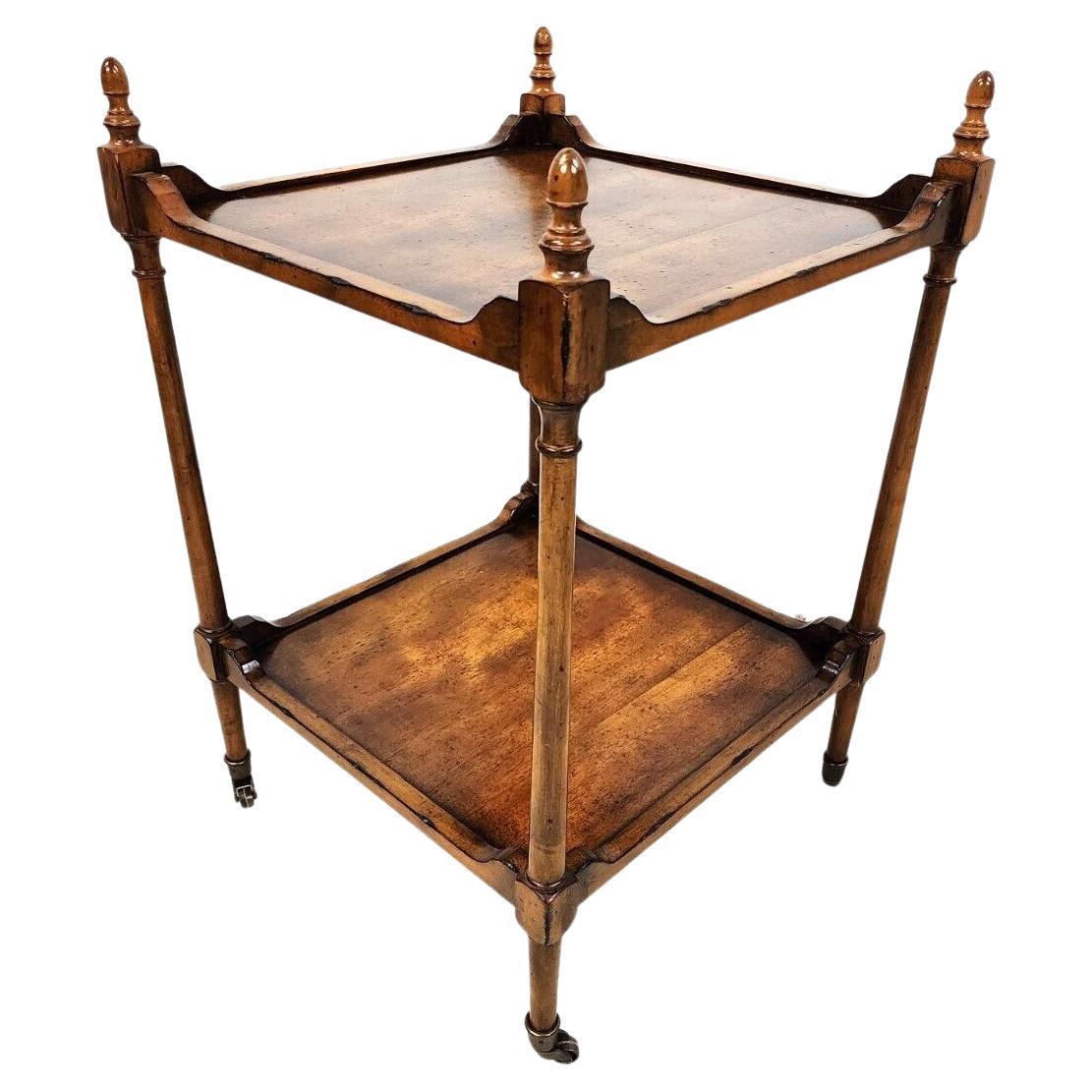 Italian Side Table Rolling by Williamsburg Global Views at 1stDibs