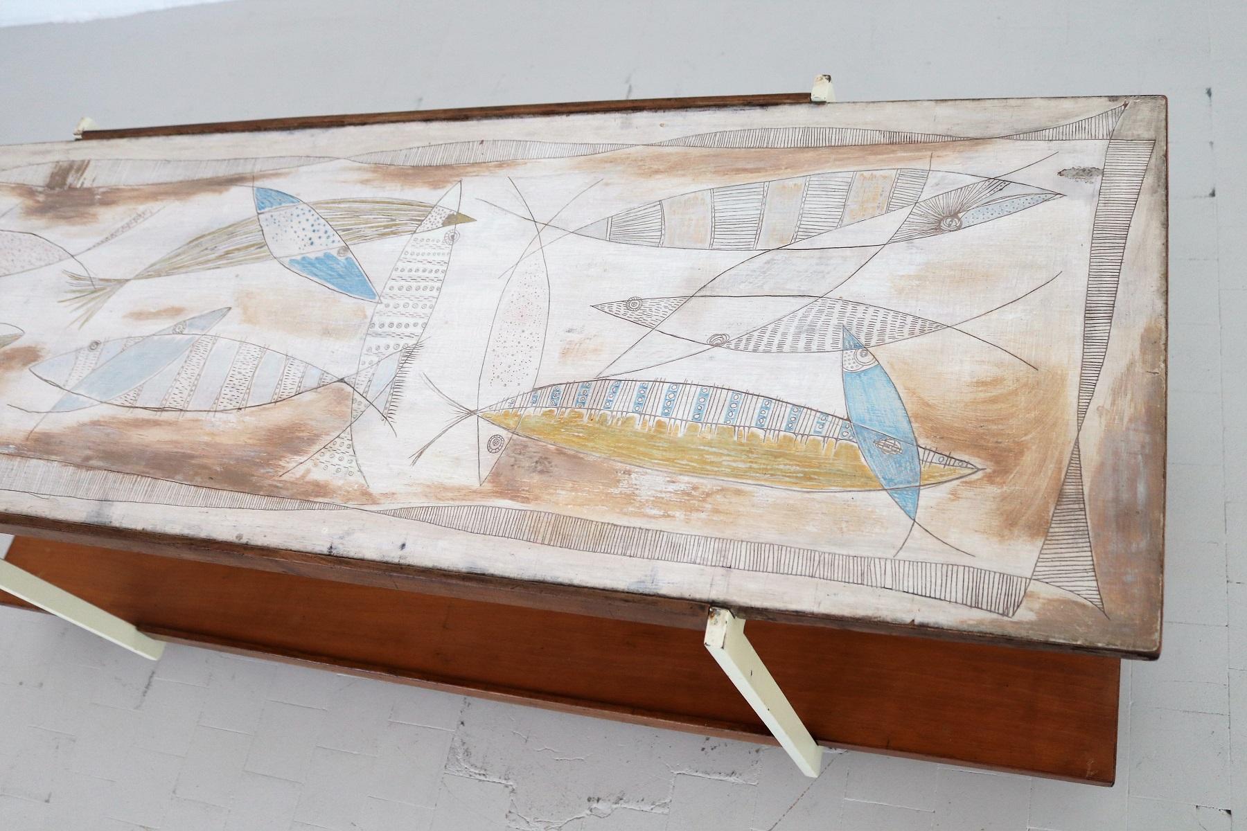 Italian Sideboard by Edoardo Detti, 1950s 10