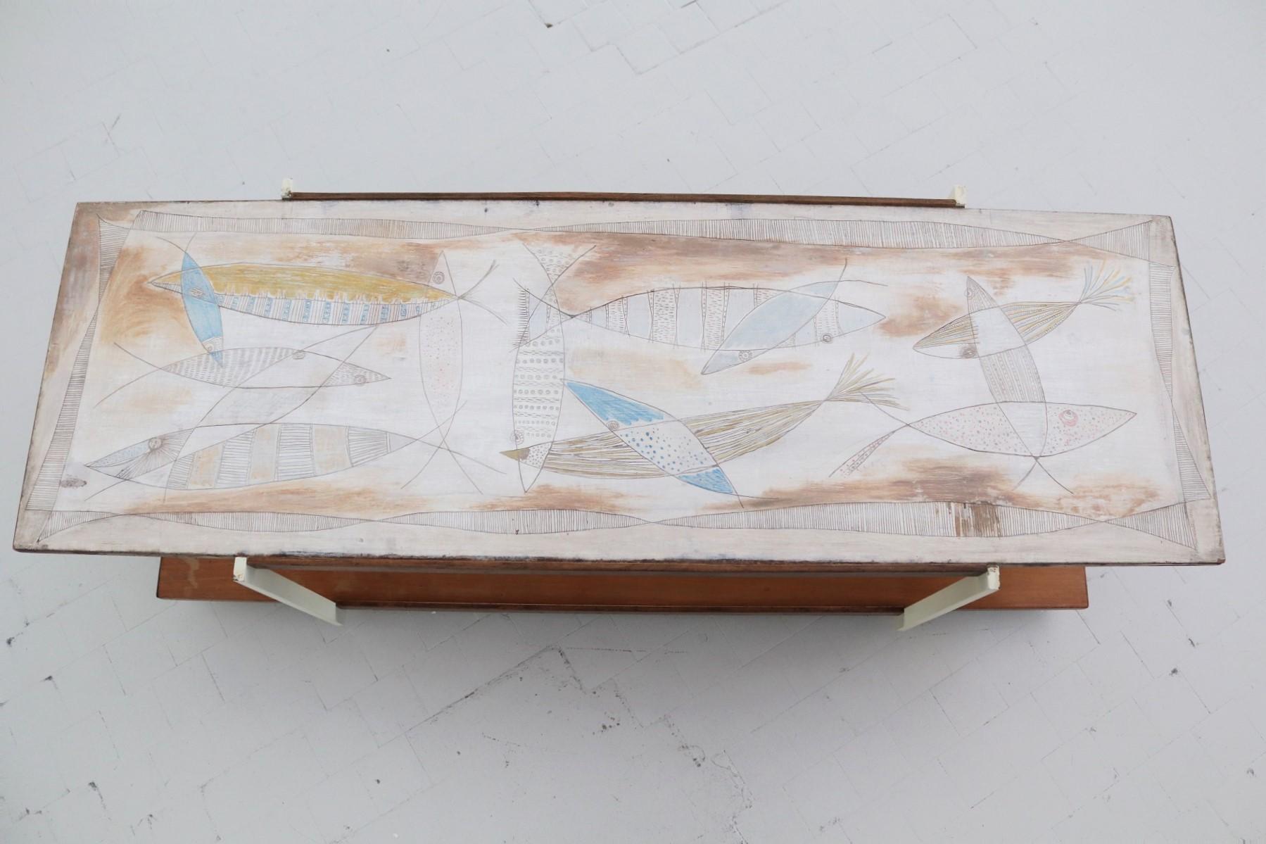 Italian Sideboard by Edoardo Detti, 1950s 1