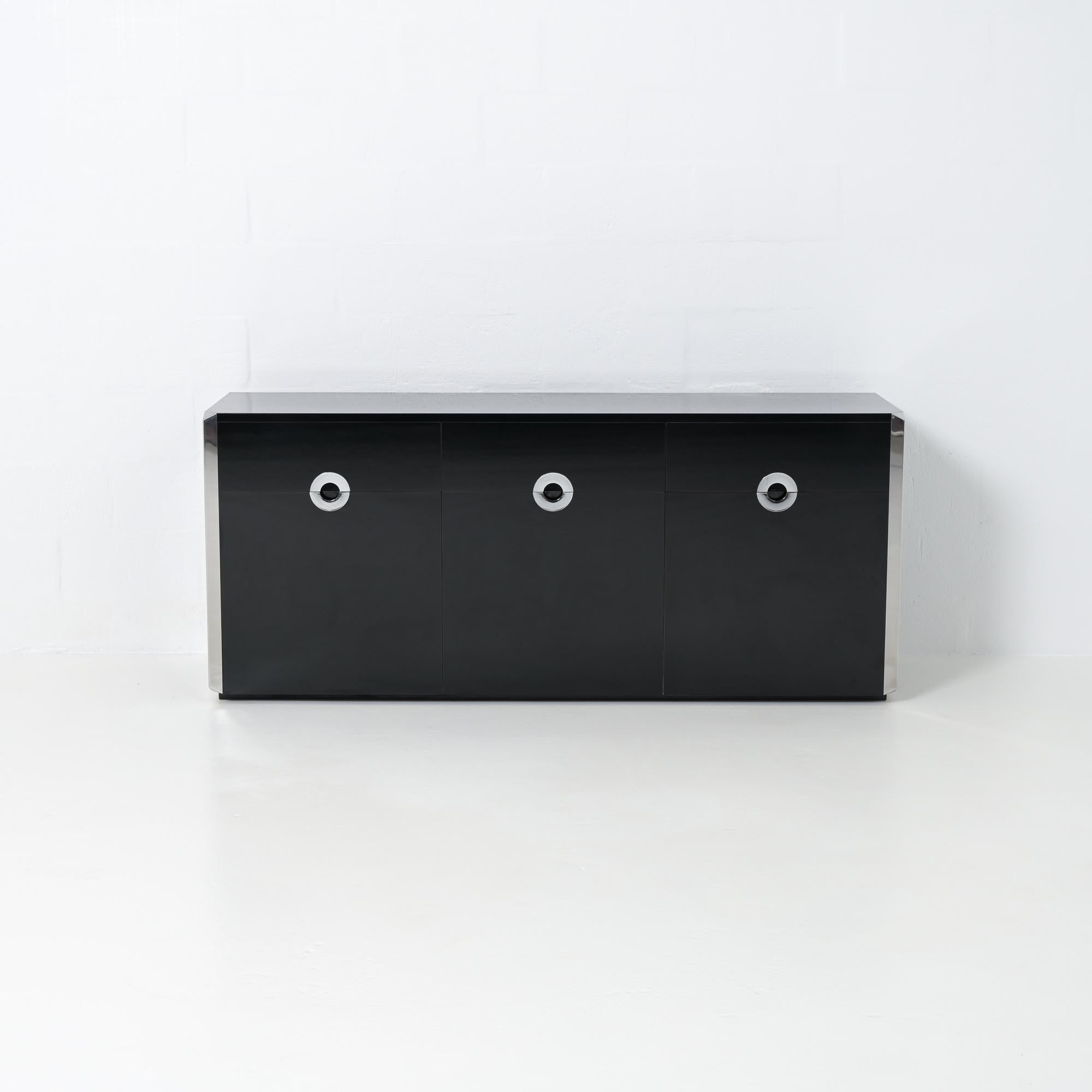 Mid-Century Modern Italian Sideboard Alveo by Willy Rizzo for Mario Sabot For Sale