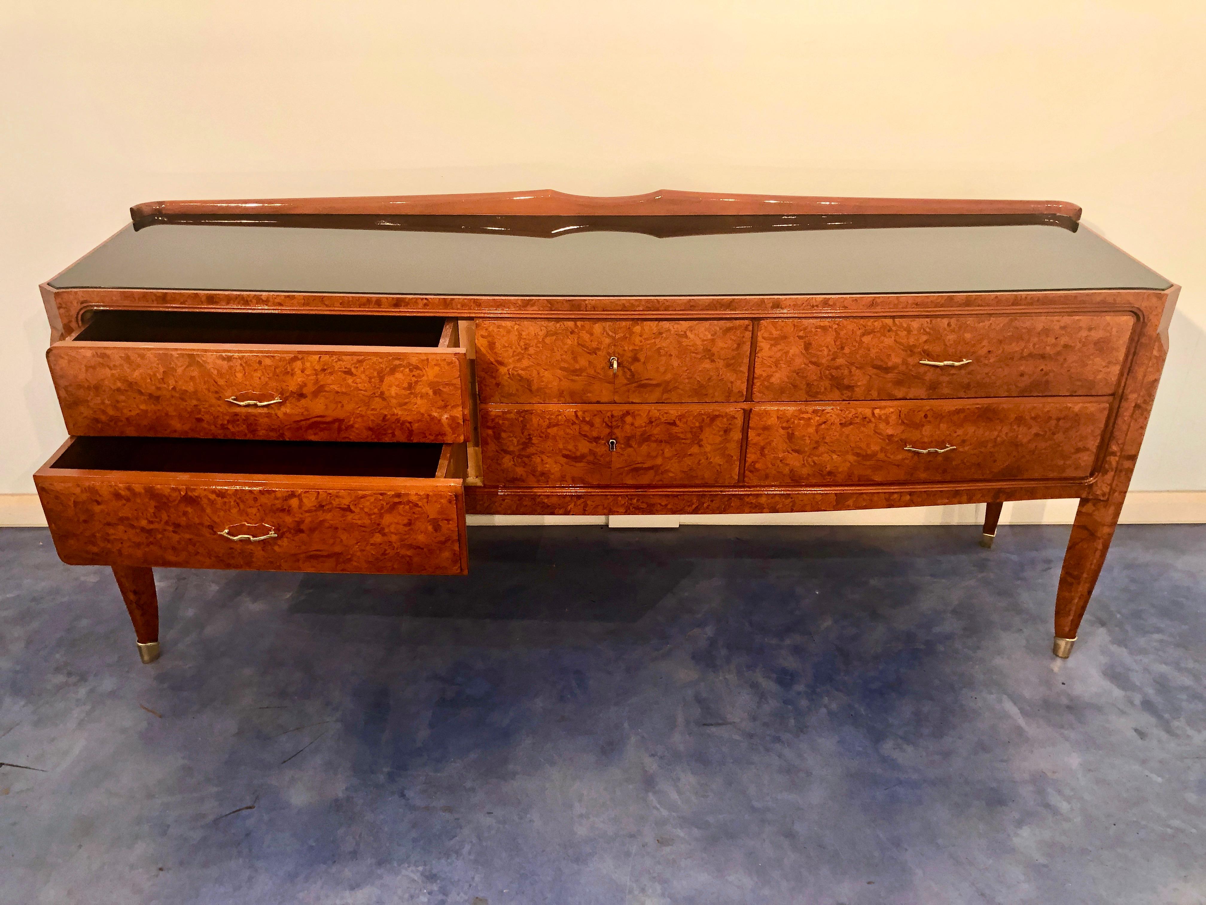 Italian Sideboard Commode attributed Paolo Buffa, 1950s 12