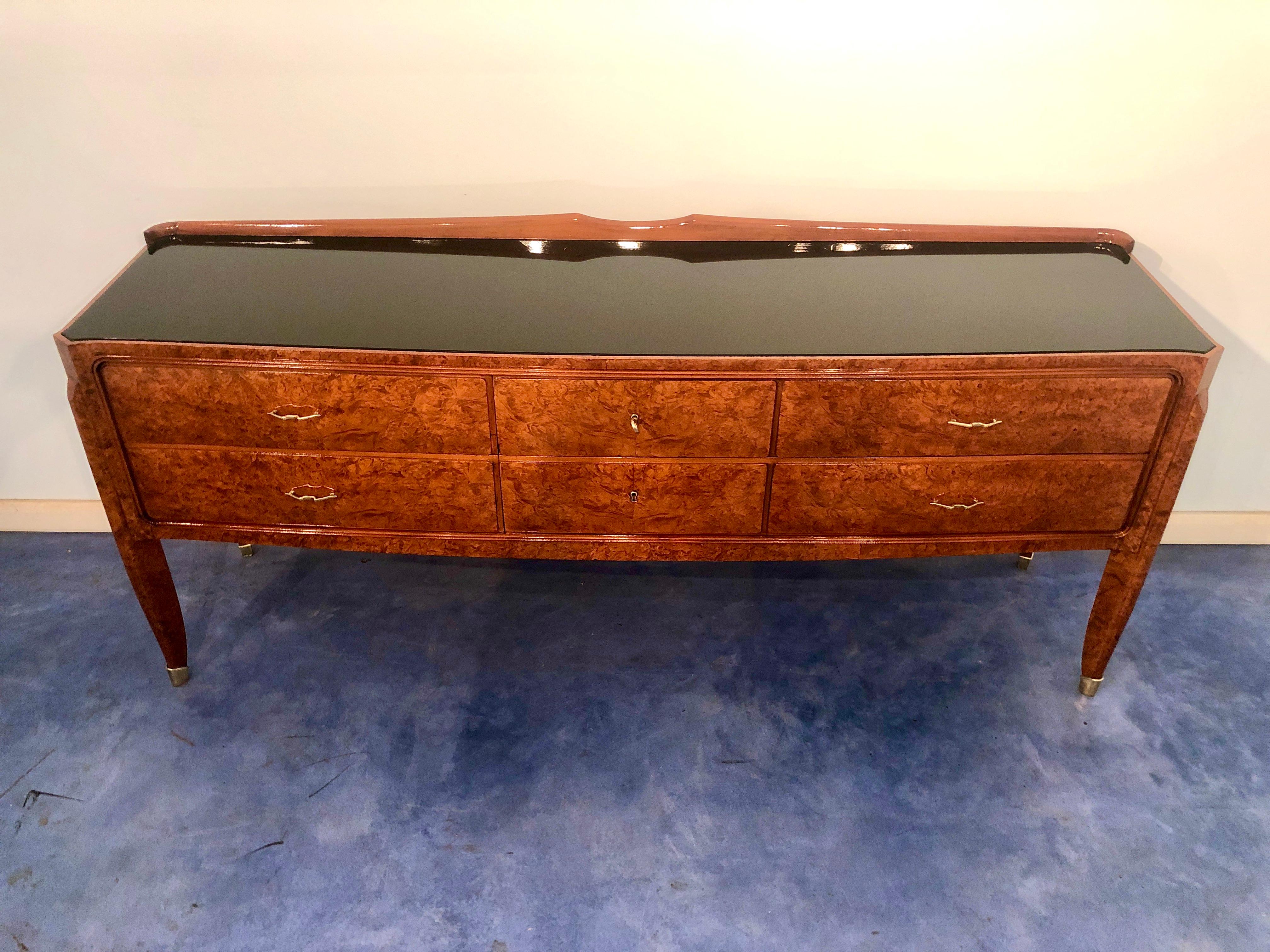 Italian Sideboard Commode attributed Paolo Buffa, 1950s In Excellent Condition In Traversetolo, IT