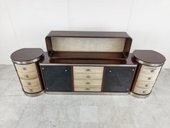 Italian Sideboard in Art Deco Style, 1970s