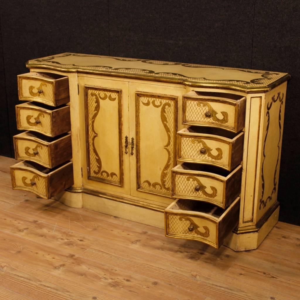 Italian Sideboard in Lacquered and Giltwood from 20th Century 6