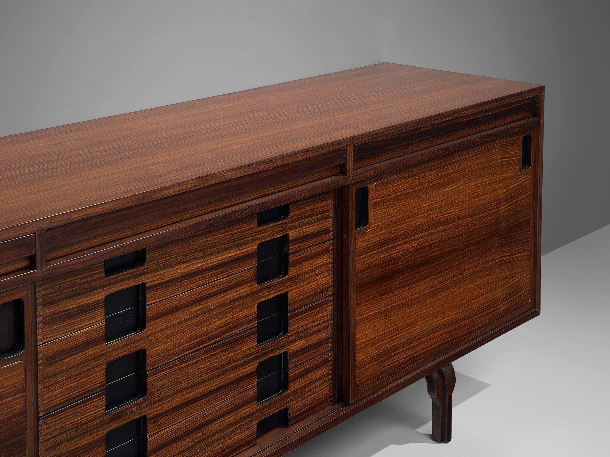 Italian Sideboard in Rosewood by Luigi Massoni 2