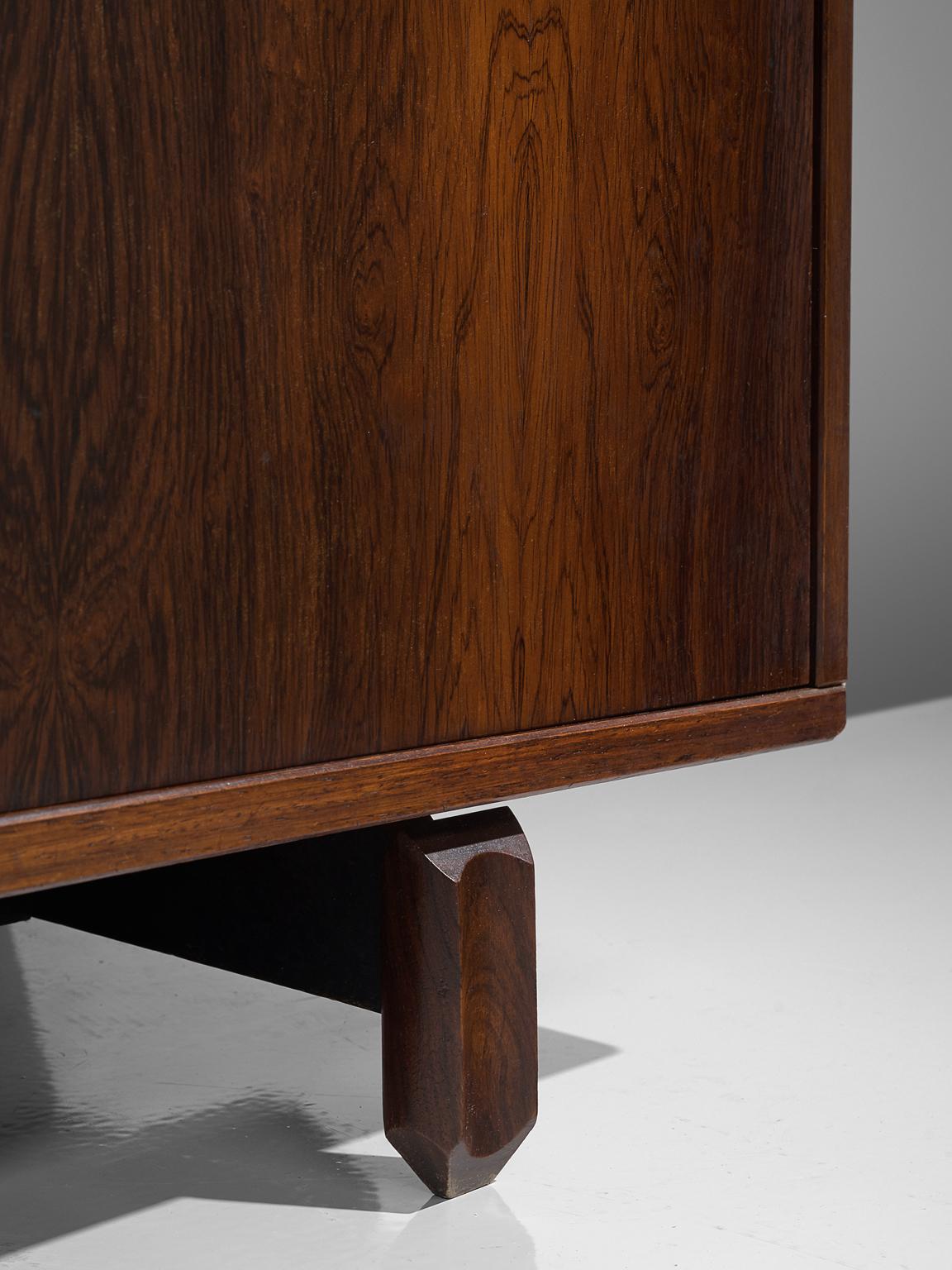 Italian Sideboard in Rosewood with Brass Details by Stilldomus 4